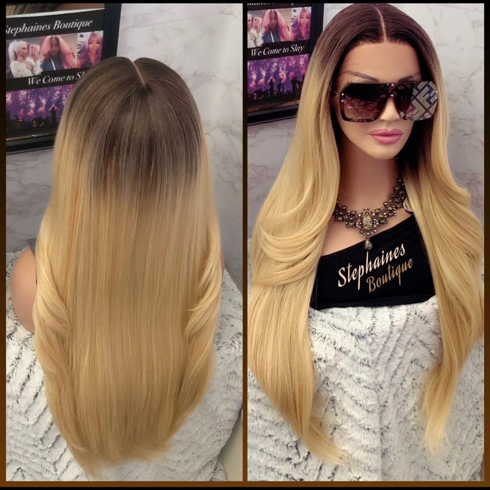 Human Hair blended lace front wig - Picture 5 of 12